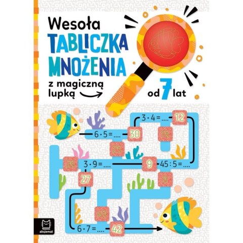 Książka dla dzieci Wesoła tabliczka mnożenia z magiczną lupką, od 7 lat Aksjomat Aksjomat