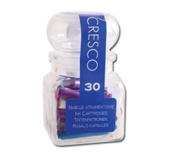 Naboje krótkie słoiczek 30 szt niebieskie Cresco (080054) Cresco