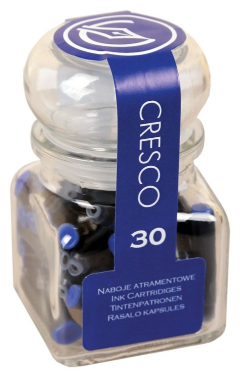Naboje krótkie słoiczek 30 szt niebieskie Cresco (080054) Cresco