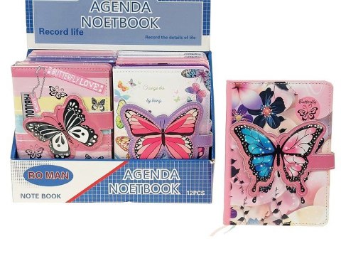 Notes (notatnik) z motylkiem A5 krata [mm:] 180x130 Adar (620308) Adar