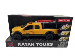 Samochód wóz terenowy z kajakiem, 1:12 Lean (21489) Lean