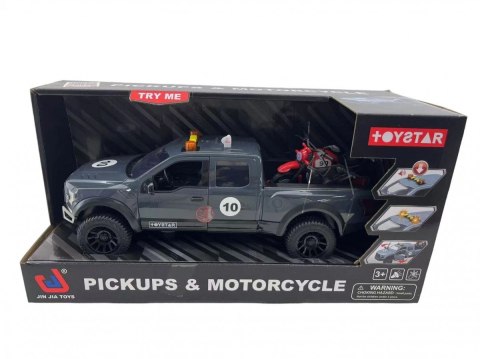 Samochód z motocyklem, 1:12 Lean (21492) Lean