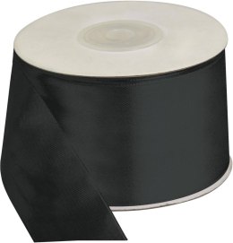 Wstążka Craft-Fun Series satynowa 50x25 [mm x m] czarny Titanum (50MM/25M 010) Titanum