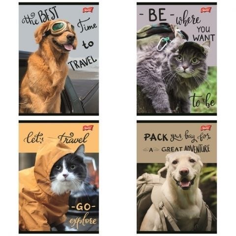 Zeszyt Traveler A5 60k. 70g krata Unipap Unipap