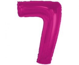 Balon foliowy Smart cyfra 7, różowa, 92 cm Godan (CH-S9R7) Godan