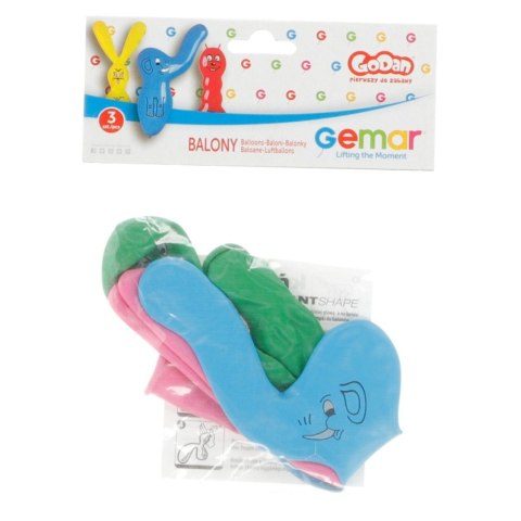 Balon gumowy PREMIUM FIGURY 3 szt mix Godan (GB/PG10) Godan