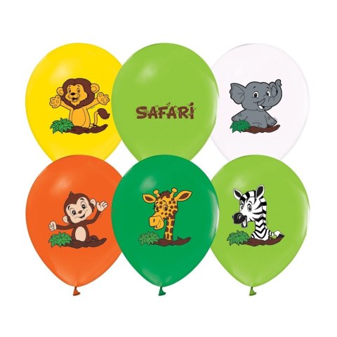 Balon gumowy Safari 5szt. mix 300mm 12cal Godan (GZ-SAF5) Godan