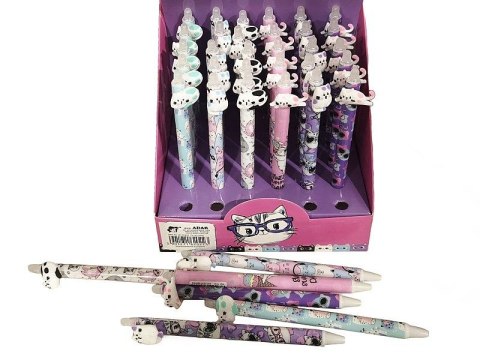 Długopis z kotkiem wkład niebieski 0,5mm Adar (620223) Adar