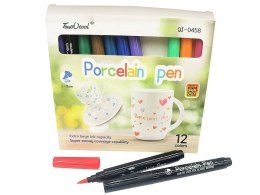 Flamaster zestaw do malowania po porcelanie 12 kol. Adar (620377) Adar