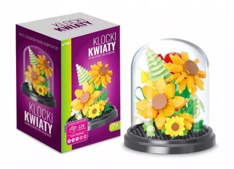 Klocki konstrukcyjne kwiaty Słoneczniki pod kloszem 228el Artyk (137013) Artyk