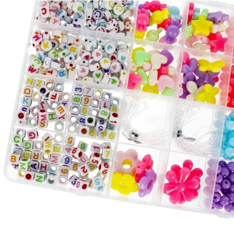 Koraliki dla dziewczynki zestaw do nawlekania Mega Creative (531420) Mega Creative