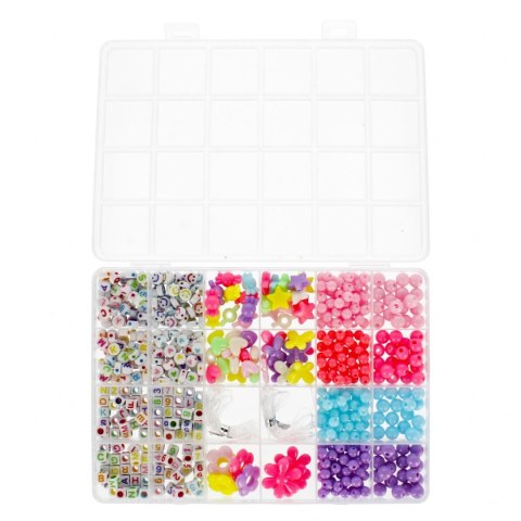 Koraliki dla dziewczynki zestaw do nawlekania Mega Creative (531420) Mega Creative