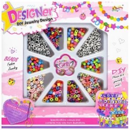 Koraliki dla dziewczynki zestaw do nawlekania Mega Creative (531425) Mega Creative
