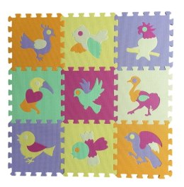 Mata dla malucha Puzzle Mata piankowa ptaki 9 elementów Lean (23027) Lean