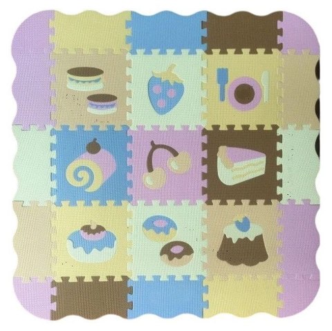 Mata dla malucha Puzzle Mata piankowa słodycze 9 elementów Lean (23025) Lean