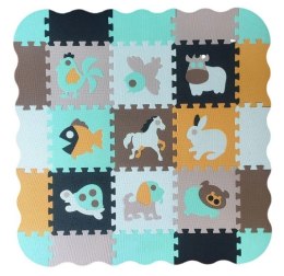 Mata dla malucha Puzzle Mata piankowa zwierzęta 9 elementów Lean (23023) Lean