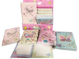 Notes (notatnik) z motylem, z kolorowymi kartkami, z planerem A5 krata [mm:] 190x130 Adar (620292) Adar