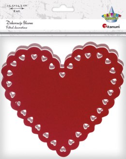 Ozdoba filcowa Craft-Fun Series serca z dekoracyjnym brzegiem Titanum (373231) Titanum