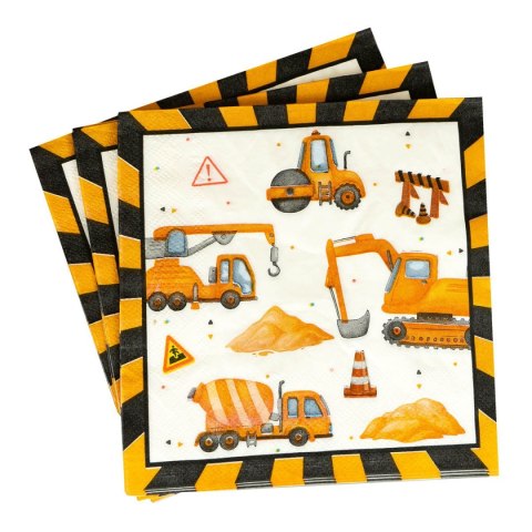 Serwetki plac budowy mix papier [mm:] 330x330 Arpex (DC4831F) Arpex