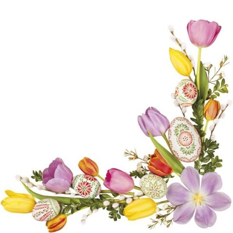 Serwetki Wielkanoc mix bibuła [mm:] 330x330 Pol-mak (SL WL) Pol-mak