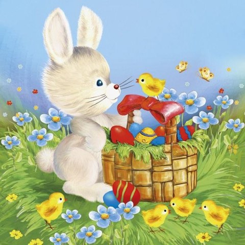 Serwetki Wielkanoc mix bibuła [mm:] 330x330 Pol-mak (SL WL) Pol-mak