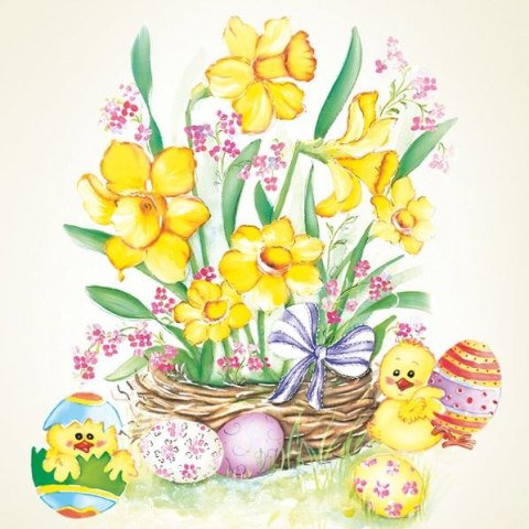 Serwetki Wielkanoc mix bibuła [mm:] 330x330 Pol-mak (SL WL) Pol-mak