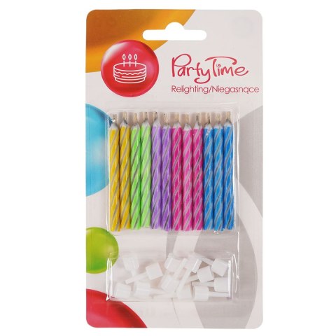 Świeczka urodzinowa niegasnące psikuski (12 szt.) Arpex (DS2011) Arpex