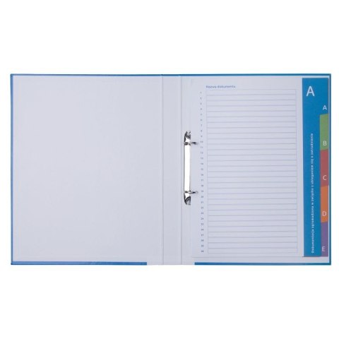 Teczka do akt osobowych segregator A4 niebieski tektura 1170g Donau (3731011PL-99) Donau
