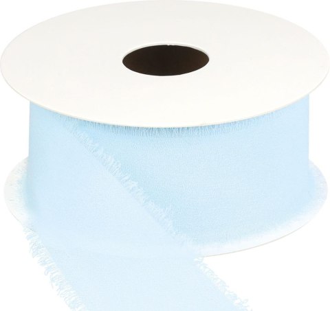 Wstążka Craft-Fun Series szyfonowa strzępiona 40x10 [mm x m] błękitny Titanum (WJ40-10-011J) Titanum