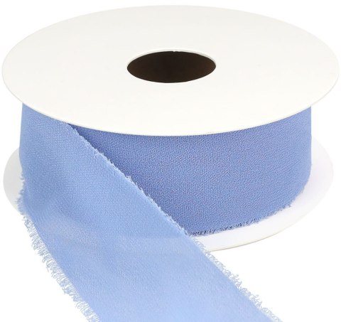 Wstążka Craft-Fun Series szyfonowa strzępiona 40x10 [mm x m] niebieski Titanum (WJ40-10-001) Titanum