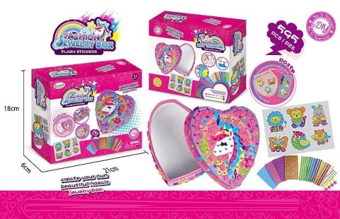 Zestaw kreatywny dla dzieci mozaika diamentowa, haft, z pudełeczkiem, 595 części Adar (577022) Adar