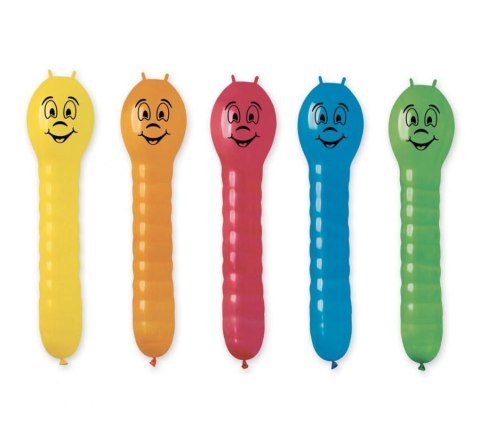 Balon gumowy Dżdżowniczki, 70 cm / 5 szt. mix 700mm Godan (GB/PG95) Godan