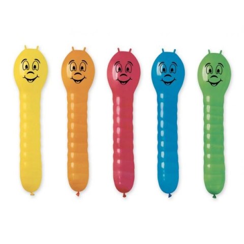 Balon gumowy Dżdżowniczki, 70 cm / 5 szt. mix 700mm Godan (GB/PG95) Godan