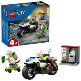 Klocki konstrukcyjne City Pościg na motocyklu policyjnym Lego (60455) Lego