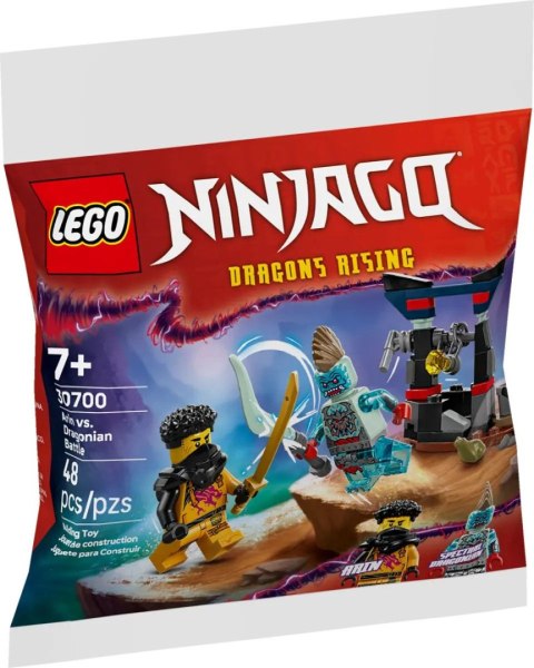 Klocki konstrukcyjne Ninjago Bitwa Arina z Dragonem Lego (30700) Lego