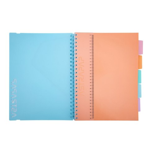 Kołozeszyt (kołonotatnik) pastel A4 200k. 80g krata Astrapap (107023003) Astrapap