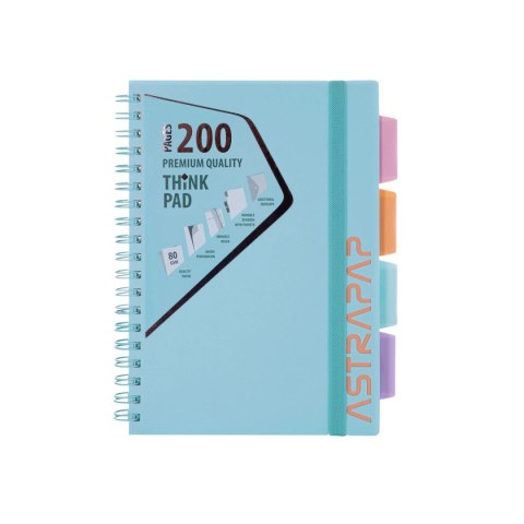 Kołozeszyt (kołonotatnik) pastel B5 200k. 80g krata Astrapap (107023002) Astrapap