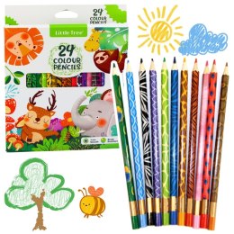 Kredki ołówkowe 24 kol. Lean (21504) Lean