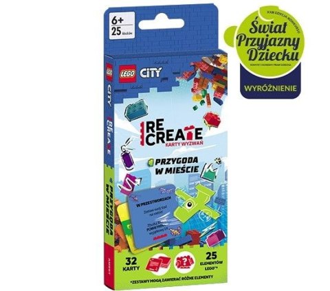 Książeczka edukacyjna LEGO® City. Recreate. Karty Wyzwań. Przygoda w mieście Ameet (ACP 6001) Ameet