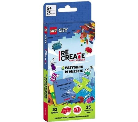 Książeczka edukacyjna LEGO® City. Recreate. Karty Wyzwań. Przygoda w mieście Ameet (ACP 6001) Ameet