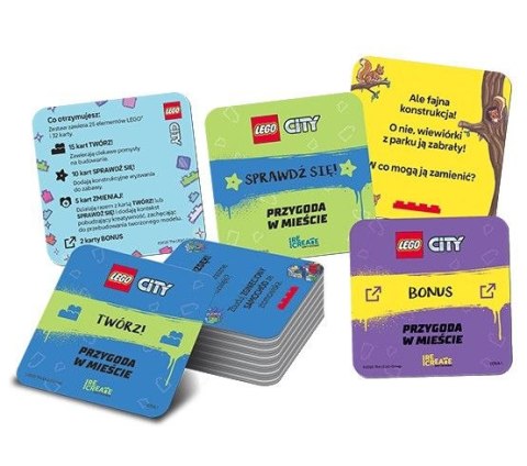 Książeczka edukacyjna LEGO® City. Recreate. Karty Wyzwań. Przygoda w mieście Ameet (ACP 6001) Ameet