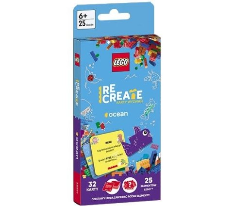 Książeczka edukacyjna LEGO® Recreate. Karty Wyzwań. Ocean Ameet (ACP 6605) Ameet