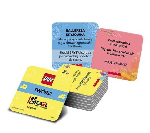 Książeczka edukacyjna LEGO® Recreate. Karty Wyzwań. Ocean Ameet (ACP 6605) Ameet