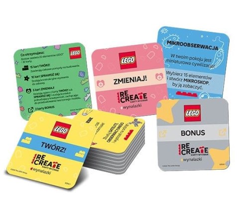 Książeczka edukacyjna LEGO® Recreate. Karty Wyzwań. Wynalazki Ameet (ACP 6608) Ameet