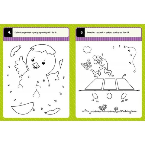 Książka dla dzieci Połącz kropki. Łamigłówki przedszkolaka od 5 lat Aksjomat Aksjomat