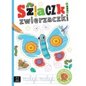 Książka dla dzieci Szlaczki zwierzaczki. Edukacyjna książeczka z naklejkami Aksjomat Aksjomat