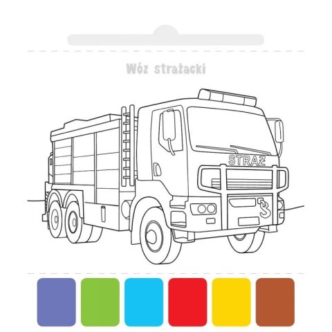 Książka dla dzieci Użyj wody, zbudź kolory! Pojazdy Aksjomat Aksjomat