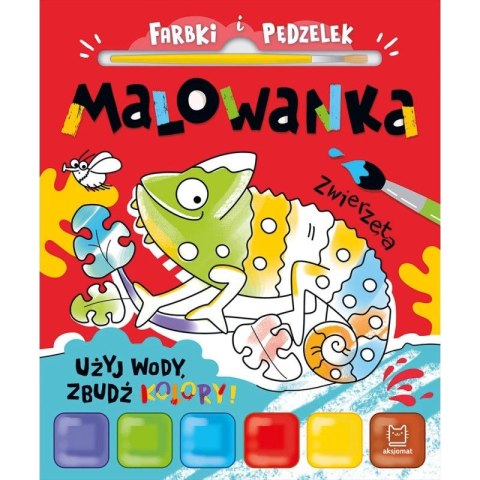 Książka dla dzieci Użyj wody, zbudź kolory! Zwierzęta Aksjomat Aksjomat