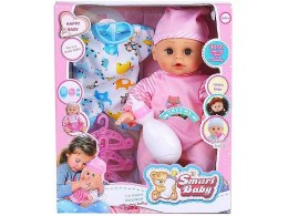 Lalka bobas z ubrankiem i butelką, z dźwiękiem [mm:] 300 Adar (582385) Adar