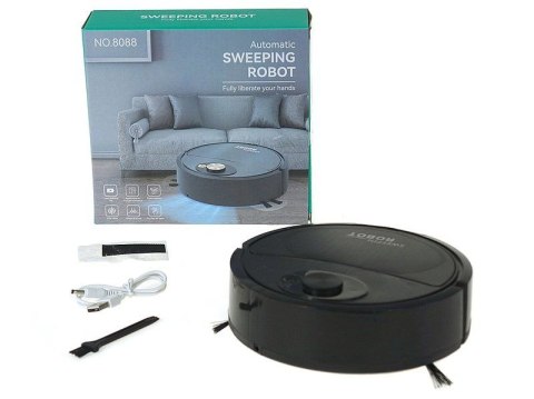 Odkurzacz zabawkowy robot sprzątający okrągły Adar (608306) Adar